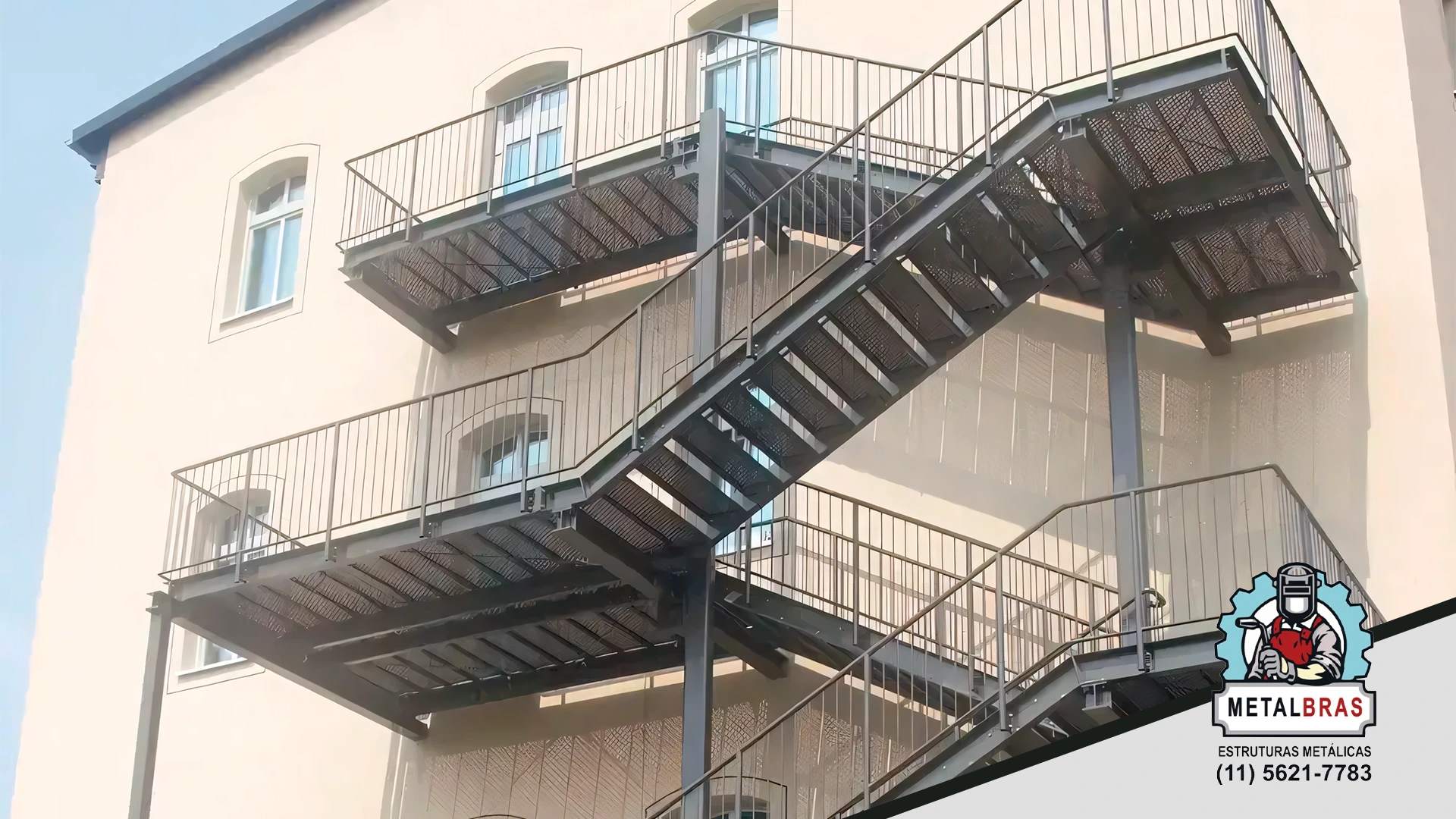 Empresa de projeto de escada de emergência: conheça a Metal Bras