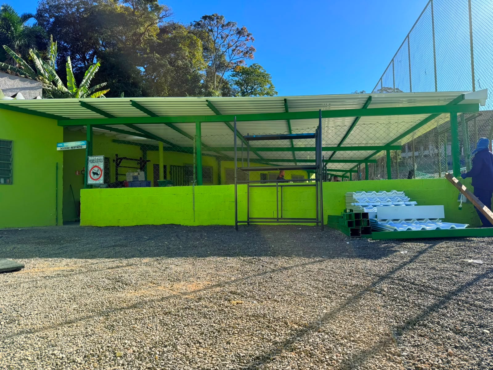 Cobertura Metálica - Obra CT Palmeiras - Vinhedo